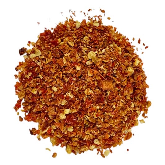 Bhu Jolokia Chili geschrotet