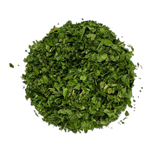 Petersilie, gerebelt