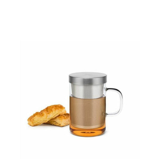 Teeglas mit Sieb und Deckel 350ml