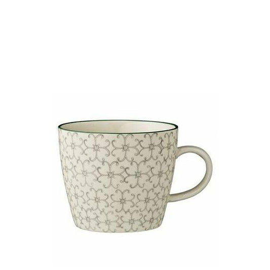 Tasse "Karine" (weiß-Muster)