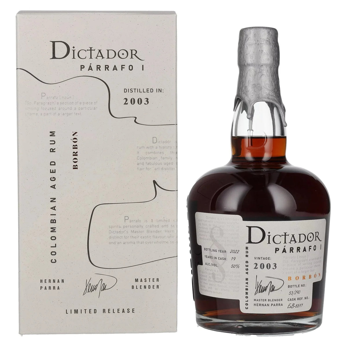 Dictador Párrafo 19 Years Old Bourbon Vintage 2003